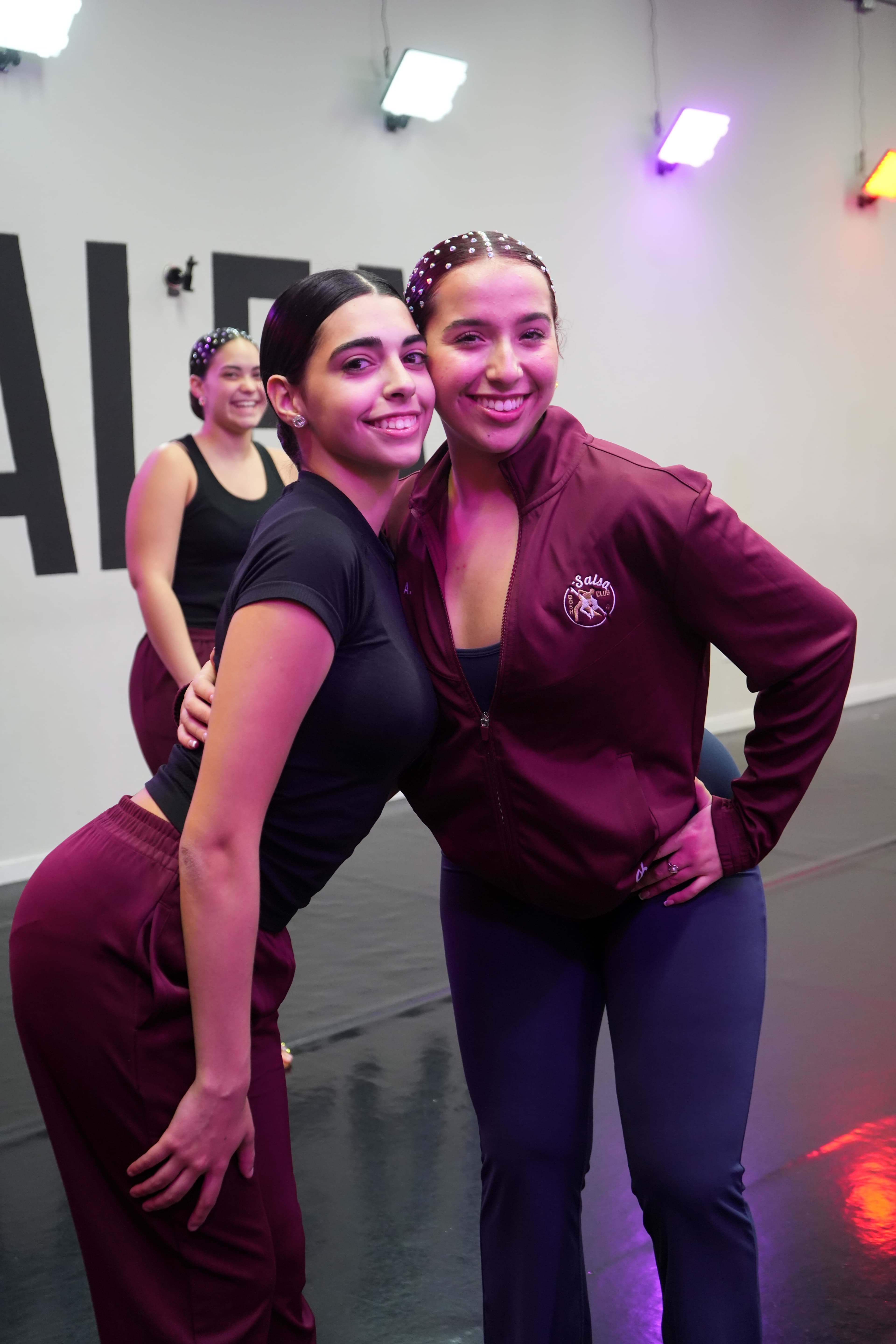 Hotspot dancers posing