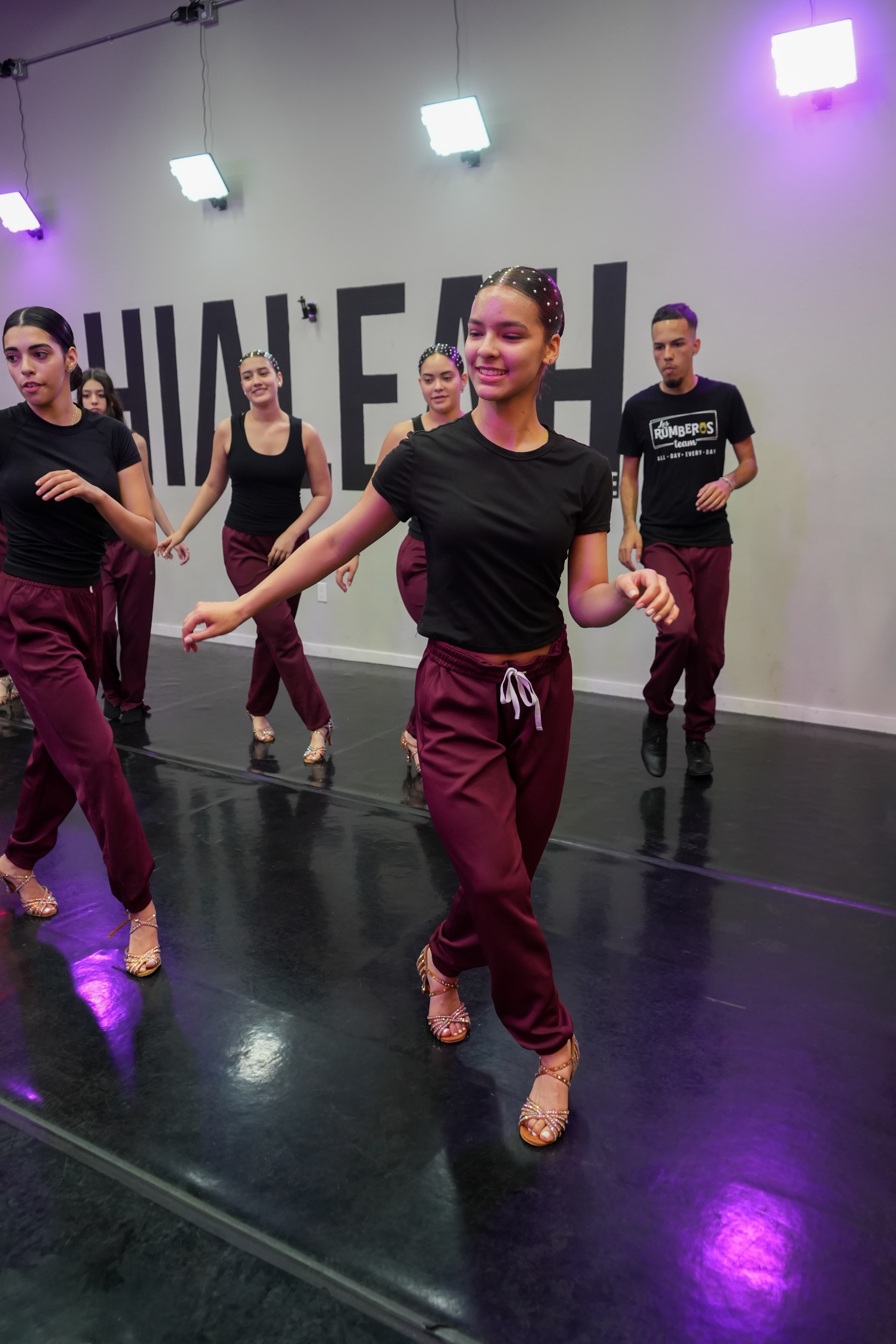 Lead dancer in studio